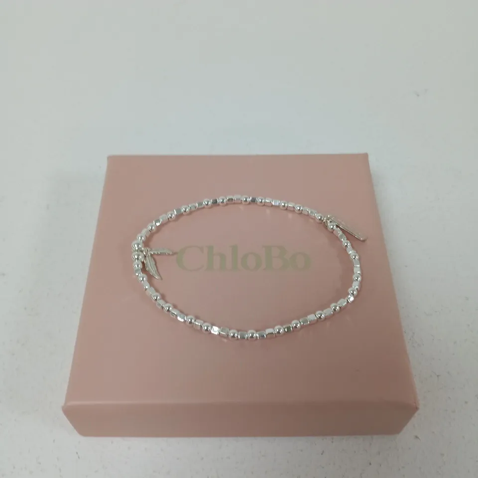 CHLOBO SILVER-TONE BEAD BRACELET 