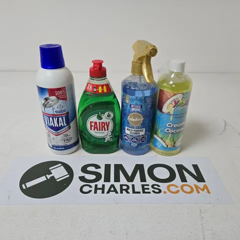 APPROXIMATELY 5 ASSORTED HOUSEHOLD PRODUCTS TO INCLUDE FAIRY ORIGINAL, FABULOSA & YAS CLEAN CREAM COCONUT