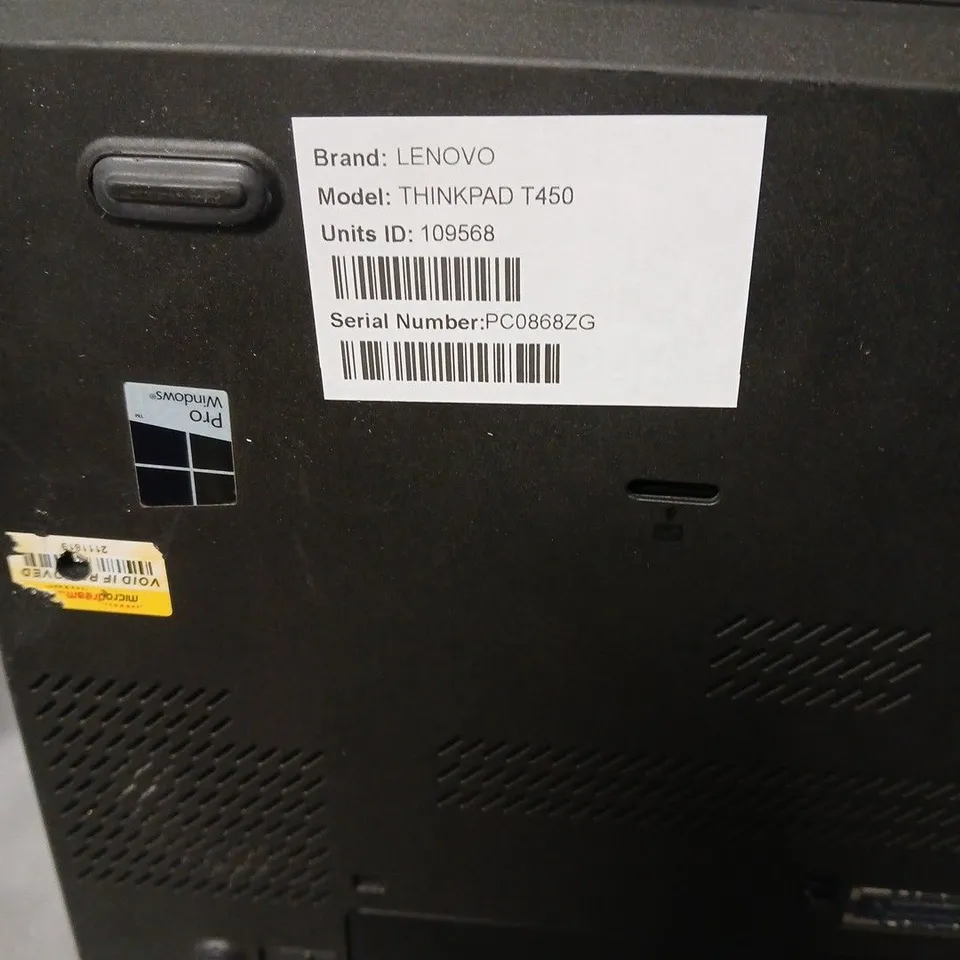 LENOVO THINKPAD T450 LAPTOP