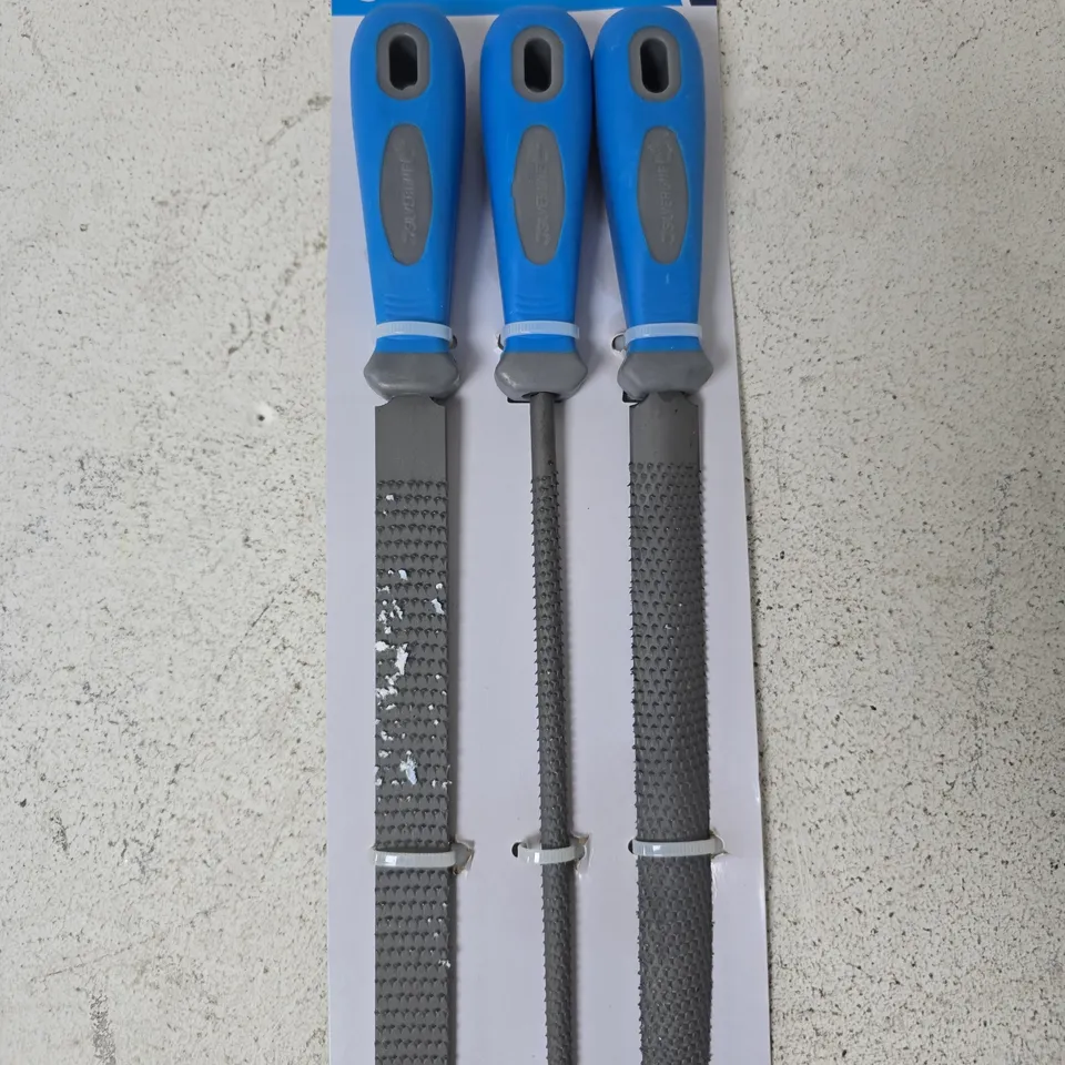 SILVERLINE WOOD RASPS SET OF 3 (200MM)
