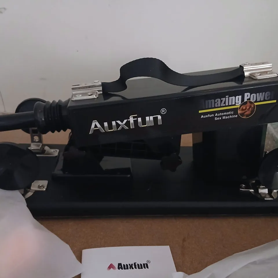 AUXFUN SEX MACHINE – BLACK METAL FRAME WITH USER MANUAL