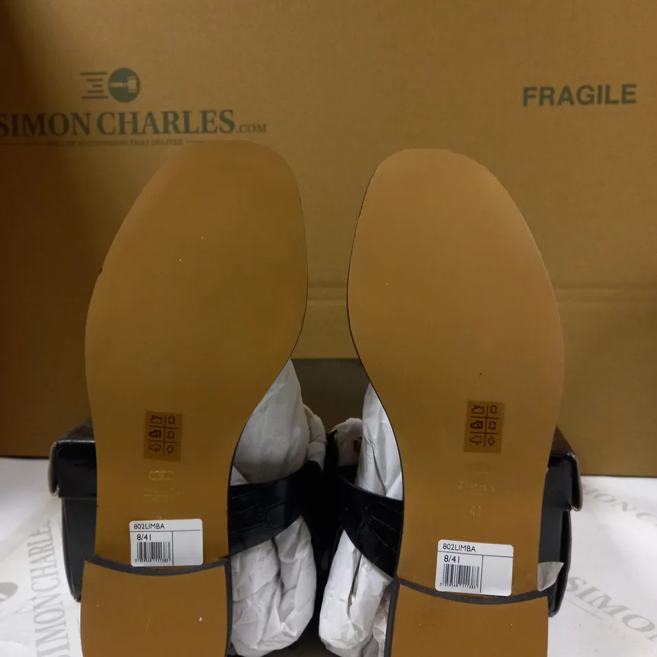 DUNE LONDON BLACK SANDAL SIZE 8