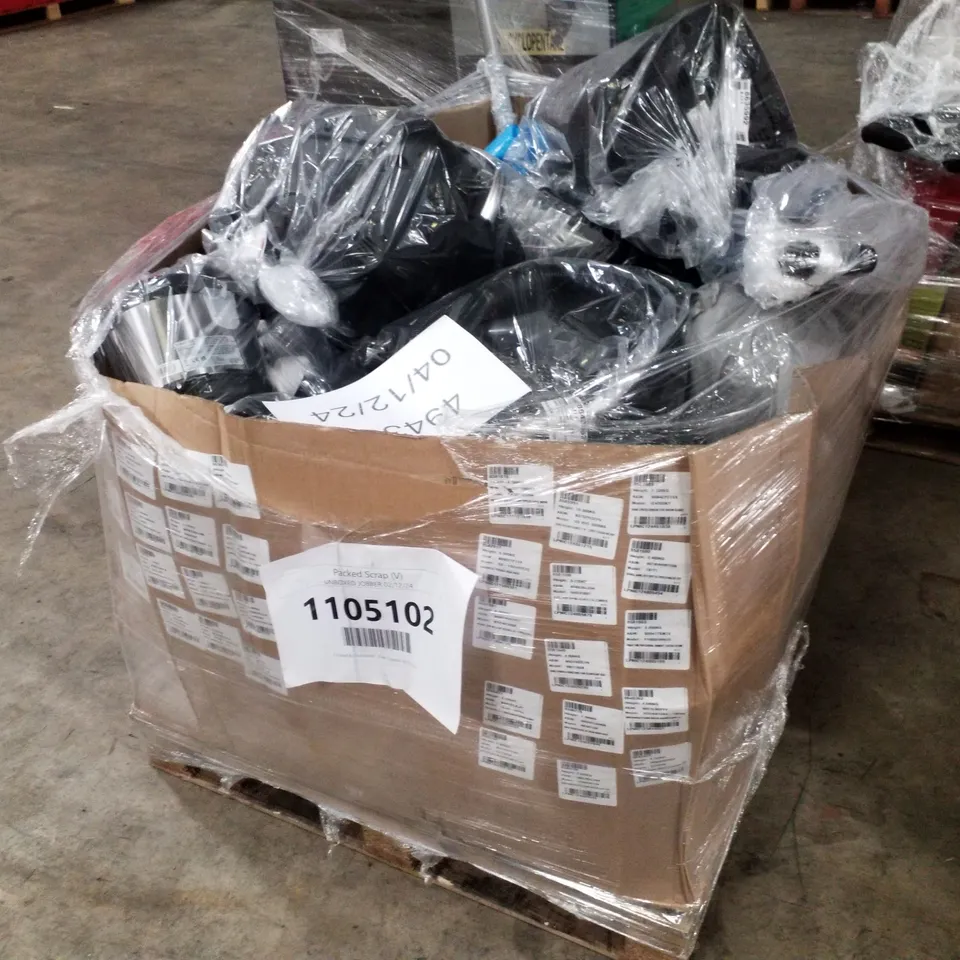 PALLET OF APPROXIMATELY 30 UNPROCESSED RAW RETURN HOUSEHOLD AND ELECTRICAL GOODS TO INCLUDE;