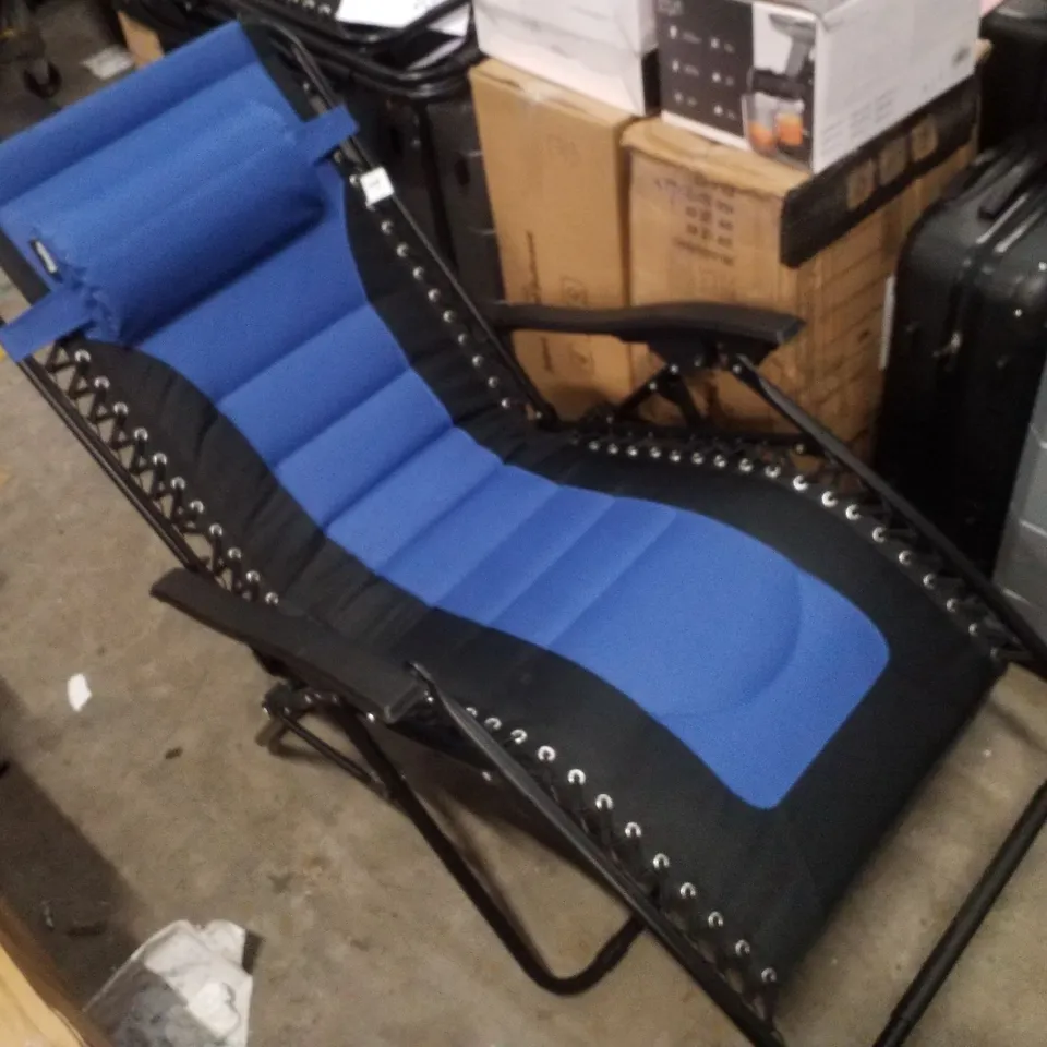 KEPLIN SUN LOUNGER - BLACK/BLUE