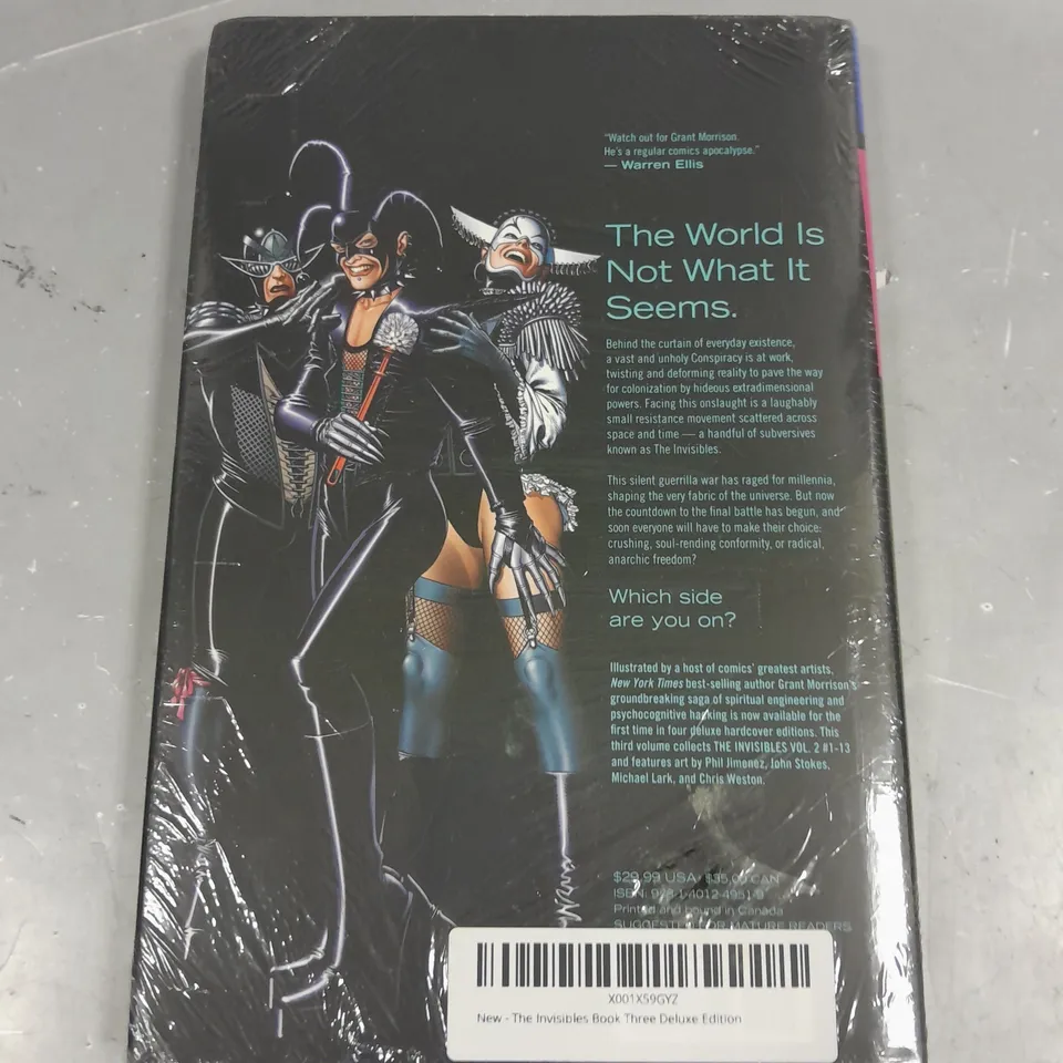 SEALED GRANT MORRISON INVISIBLES THE DELUXE EDITION THREE