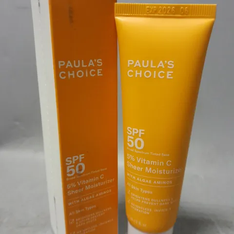 BOXED PAULA'S CHOICE 5 % VITAMIN C SHEER MOISTURIZER 60ML