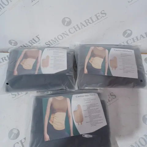 3 CASTOR OIL REUSABLE & WASHABLE PACKS