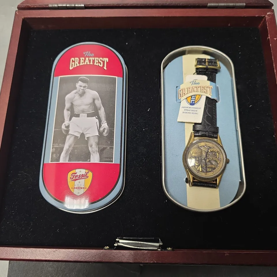 THE GREATEST MUHAMMAD ALI LIMITED EDITION COLLECTORS WATCH SET 1436/7500