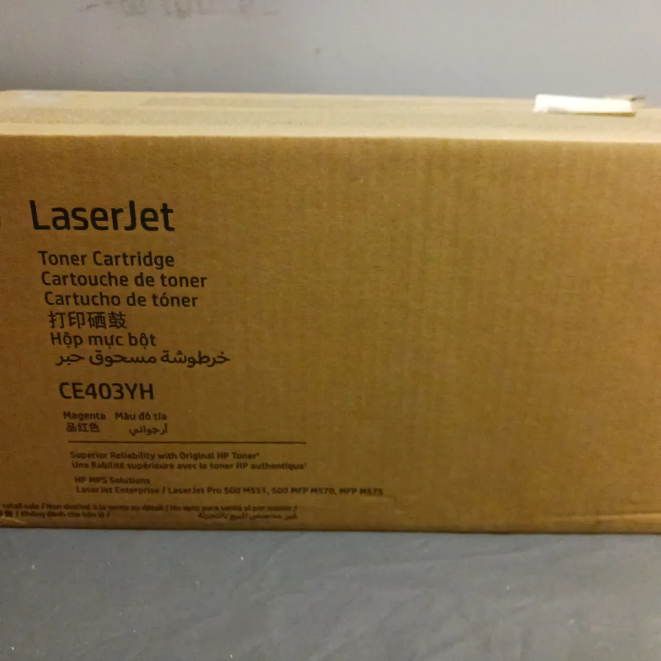 SEALED HP LASERJET TONER CARTRIDGE CE403YH