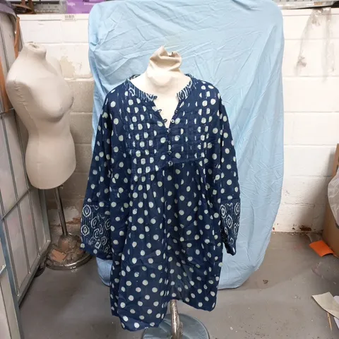 ADINI NAVY MIX NORI TUNIC – INK SPOT PRINT, SIZE L1 (WOMEN’S CLOTHING)