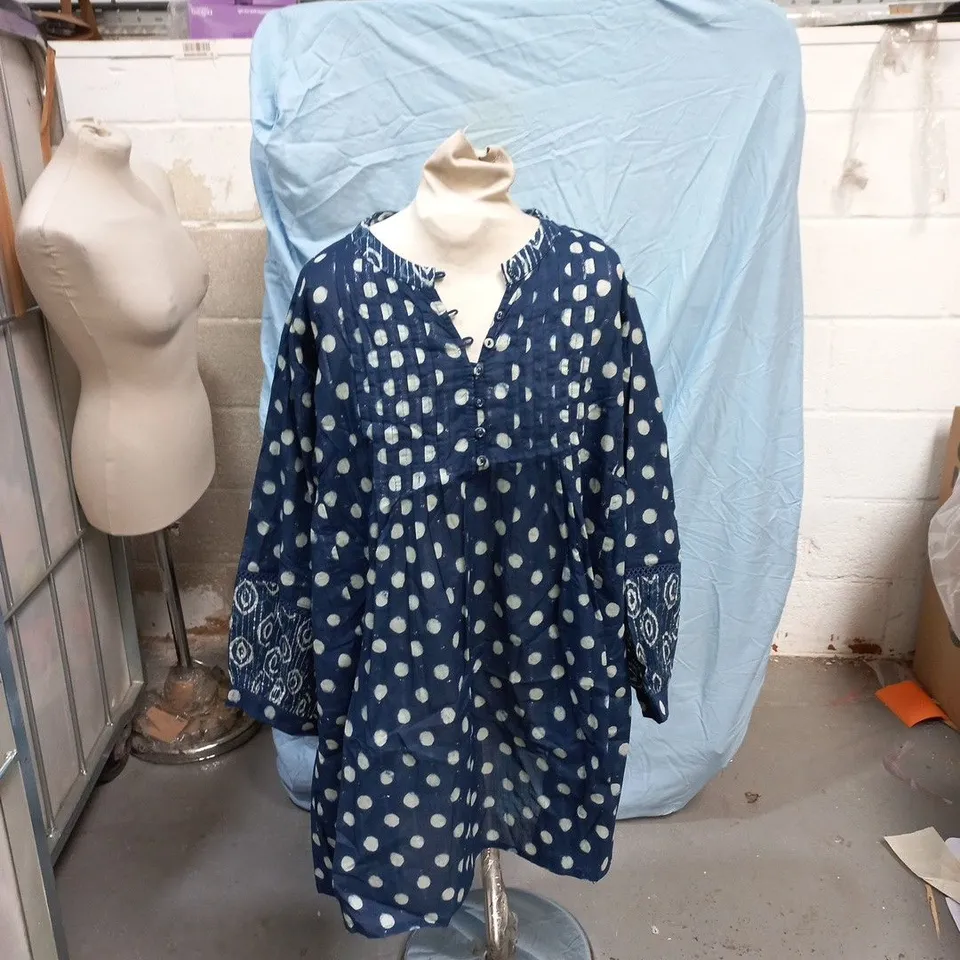 ADINI NAVY MIX NORI TUNIC – INK SPOT PRINT, SIZE L1 (WOMEN’S CLOTHING)