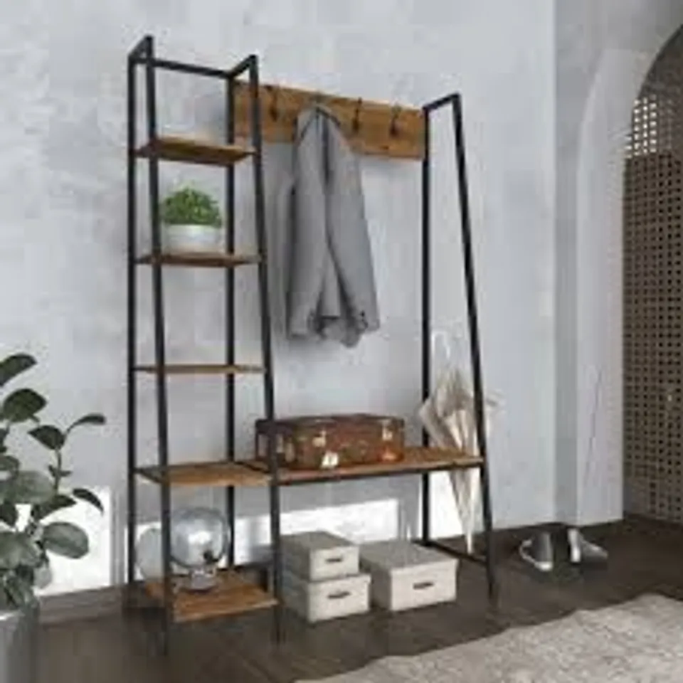 BOXED EALING LARGE SOLID PINE HALLWAY UNIT (1 BOX)