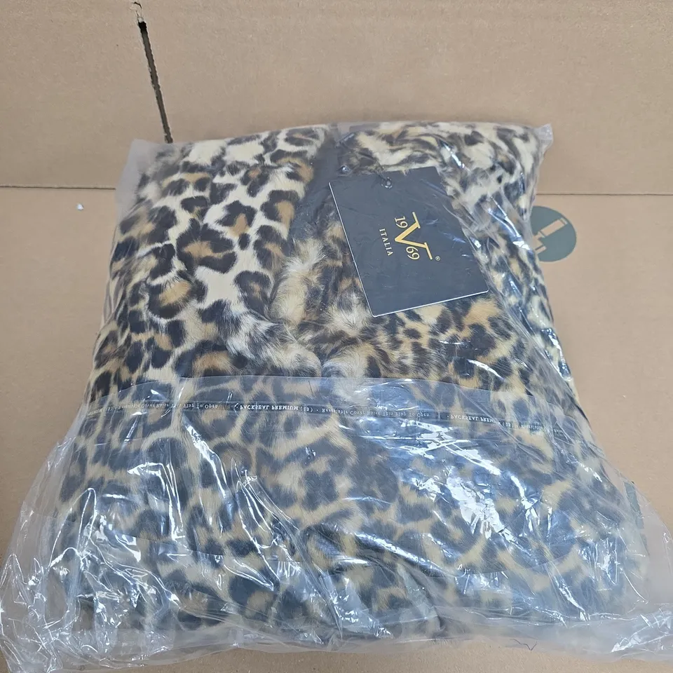 VERSACE 1969 ITALIA LEOPARD PRINT PELLICCIA COAT – WOMEN'S, SIZE S