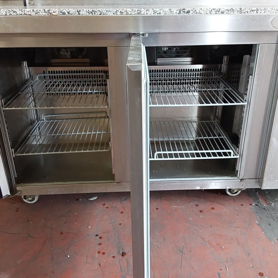 FOSTER PMC4GR-A 4-DOOR REFIDGERATOR CABINET WITH PREP STATION 