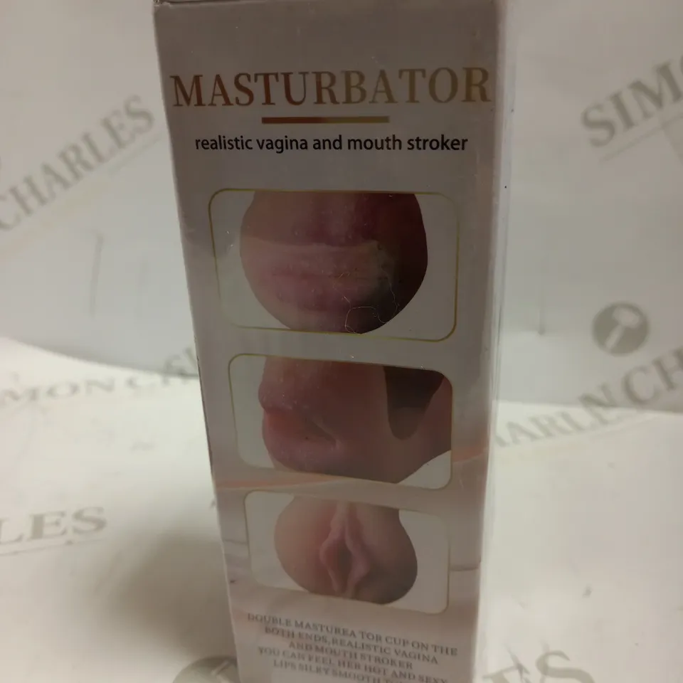 SEALED DOUBLE ENDED MOUTH AND VAGINA MALE MASTURBATOR