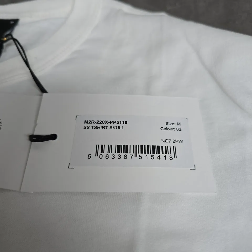 PAUL SMITH SKULL T-SHIRT – WHITE, SIZE M