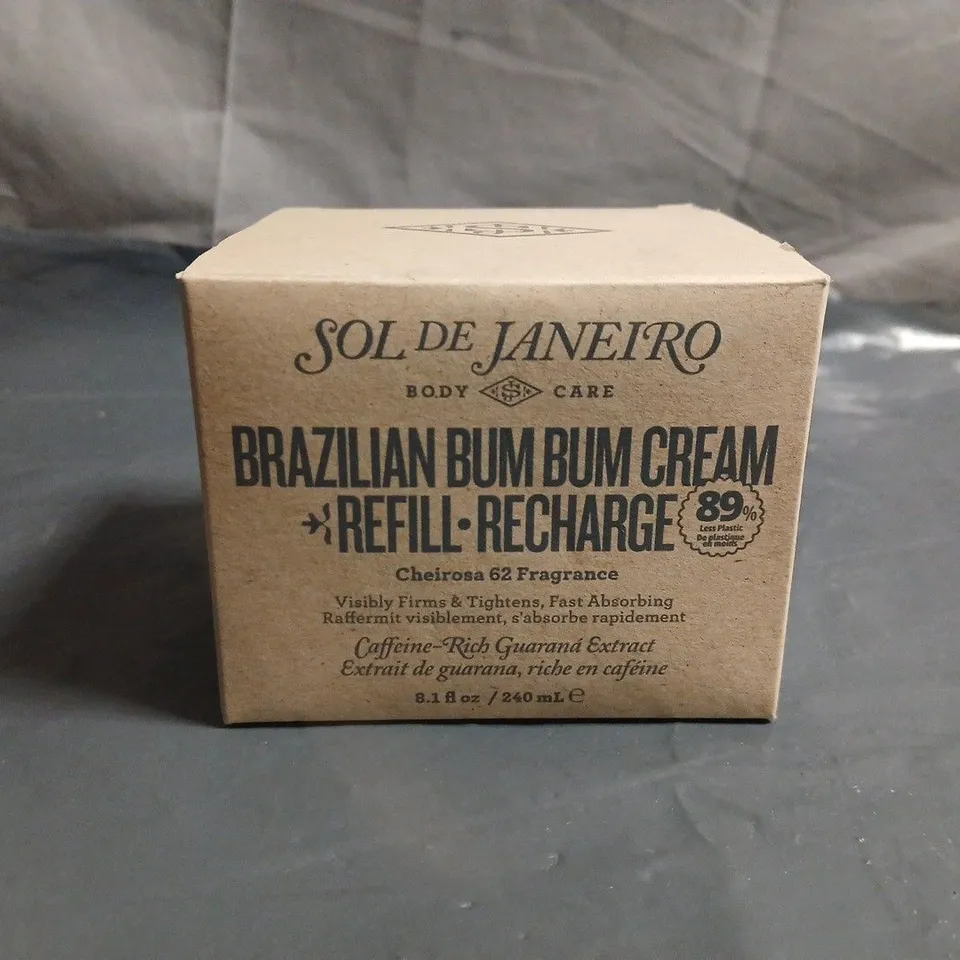 SOL DE JANEIRO BRAZILIAN BUM BUM CREAM REFILL RECHARGE – BOXED - 240ML