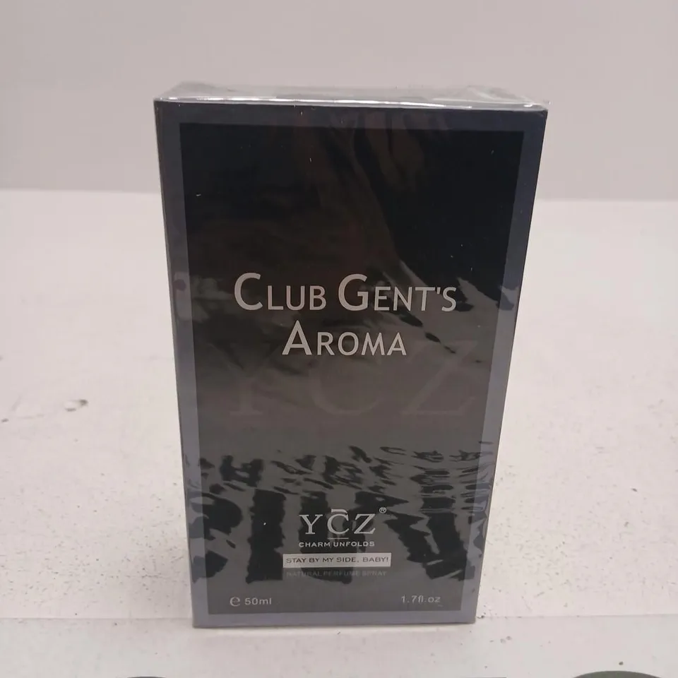 BOXED AND SEALED CLUB GENT'S AROMA YCZ CHARM UNFOLDS NATURAL PERFUME SPRAY 50ML