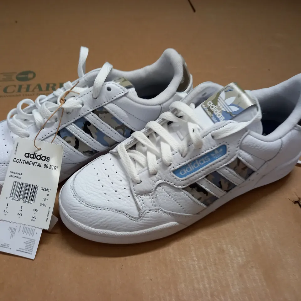 PAIR OF ADIDAS CONTINENTAL 80 STRI TRAINERS - UK 6