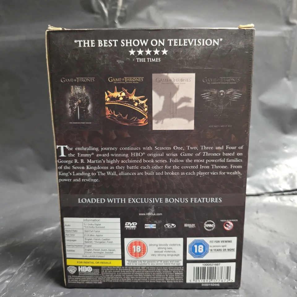 GAME OF THRONES: THE COMPLETE SEASONS 1-4 BOX SET (DVD)