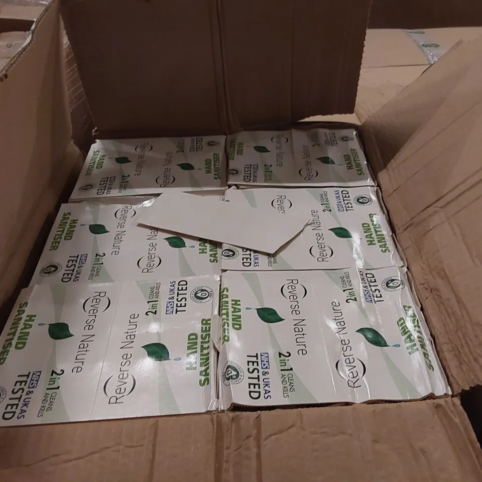 PALLET OF APPROXIMATELY 240 BOXES OF 20X 60ML REVERSE NATURE HAND SANITISER BOTTLES