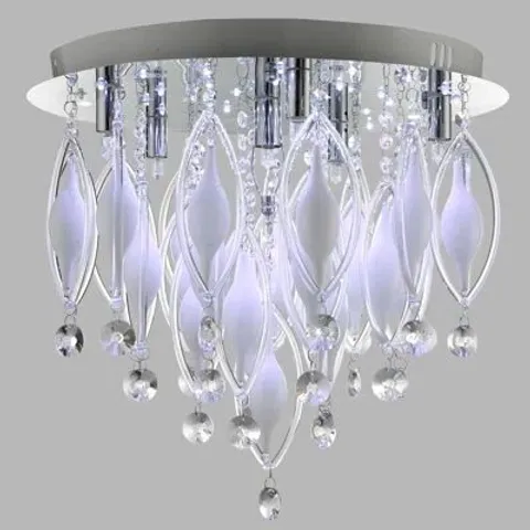 BOXED KEATON GLASS FLUSH MOUNT