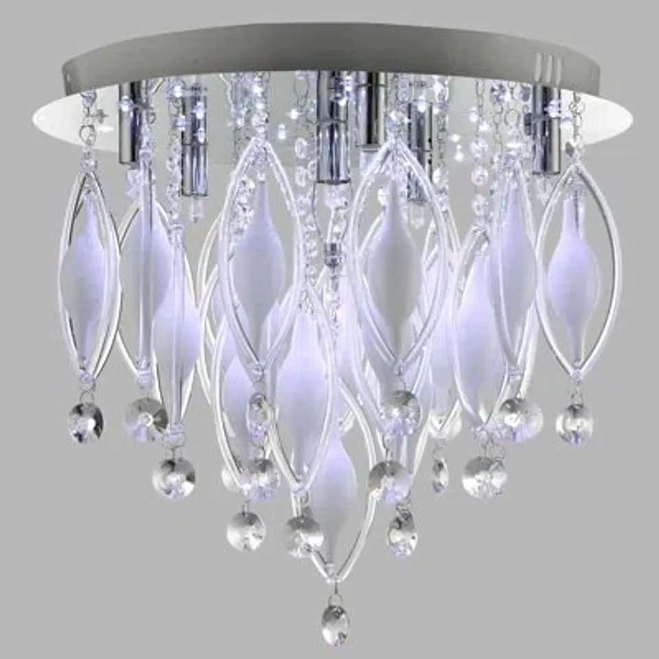 BOXED KEATON GLASS FLUSH MOUNT