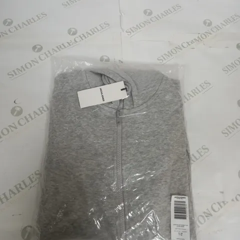 BAGGED JACK AND JONES SWEAT ZIPPED HOODIE SIZE M
