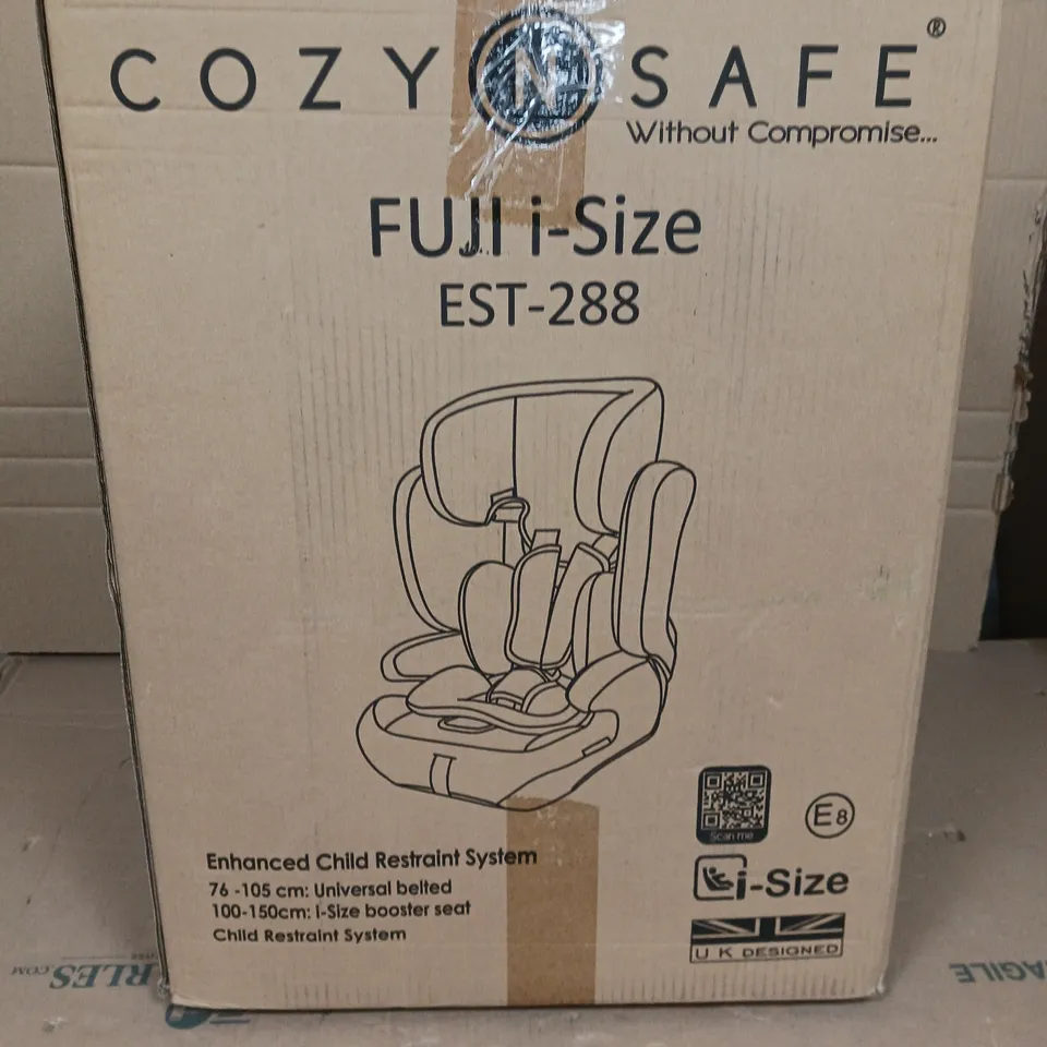 cozy n safe fuji 76-150CM I-SIZE CHILD CAR SEAT - ONYX - COLLECTION ONLY