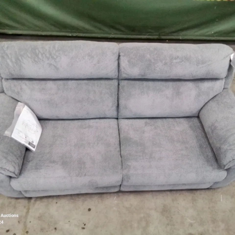 QUALITY DESIGNER ADANA 3 SEATER FABRIC UPHOLSTERED GREY SOFA