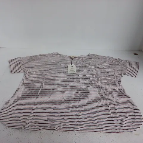SEASALT CORNWALL BRYHER VIEW T-SHIRT – WOMEN'S STRIPE, UK SIZE 18