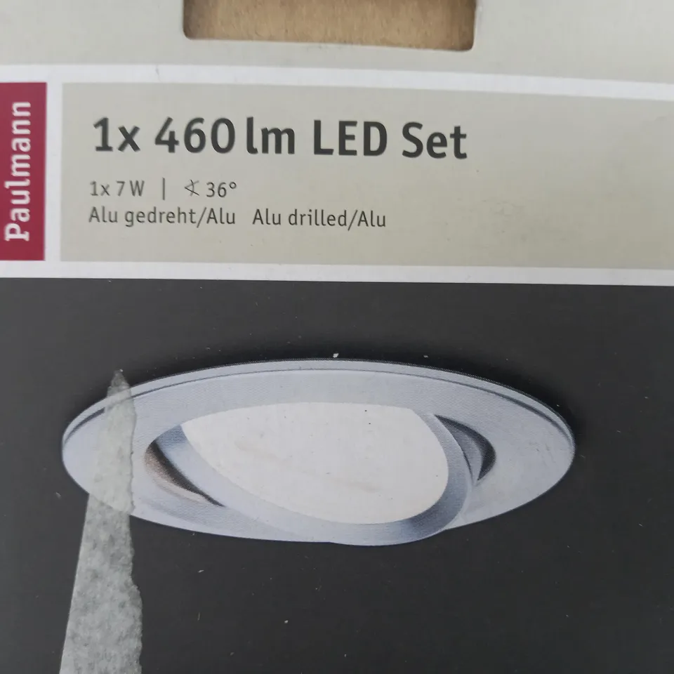 BOXED PAULMANN PREMIUM NOVA ROUND SWIVELLING DIMMABLE LED LIGHT SILVER