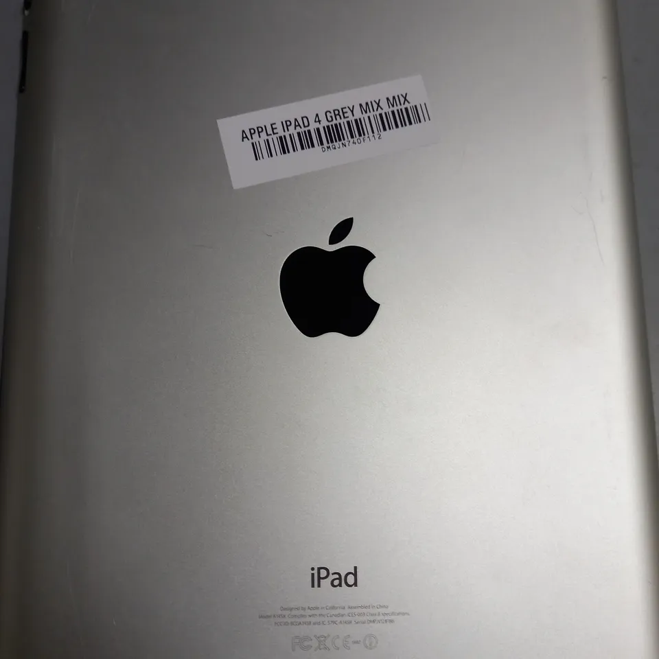 UNBOXED APPLE IPAD 4 GREY