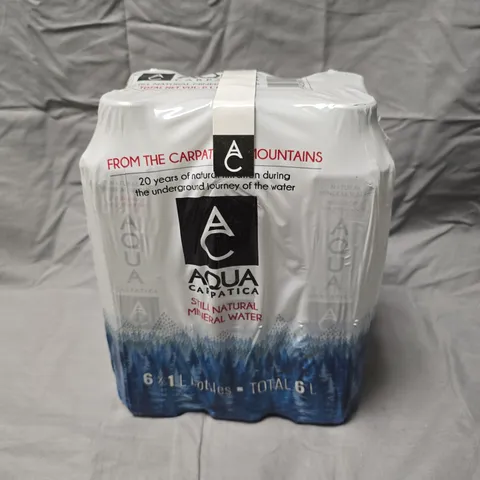 6 X AQUA CARPATICA STILL MINERAL WATERS - 6 X 1L