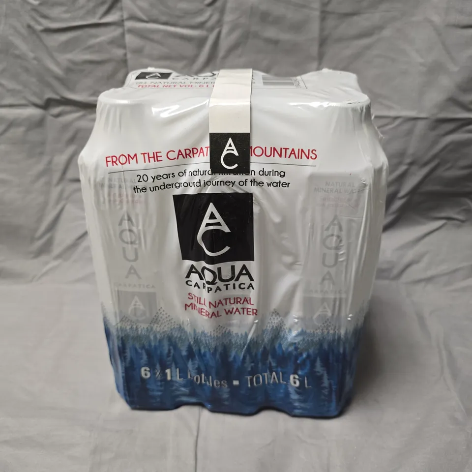 6 X AQUA CARPATICA STILL MINERAL WATERS - 6 X 1L