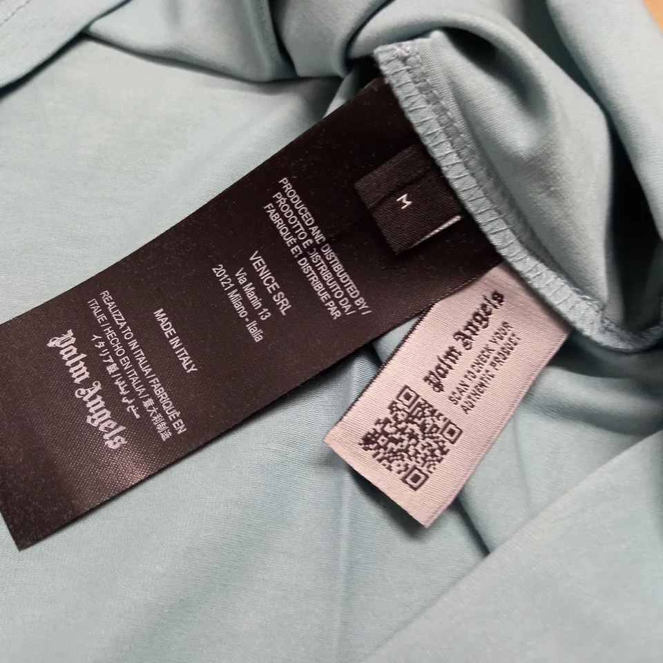 PALM ANGELS PALE BLUE T-SHIRT - M