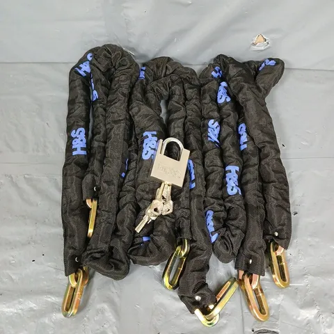H&S X3 HEAVY DUTY CHAINS WITH 1 LOCK - COLLECTION ONLY