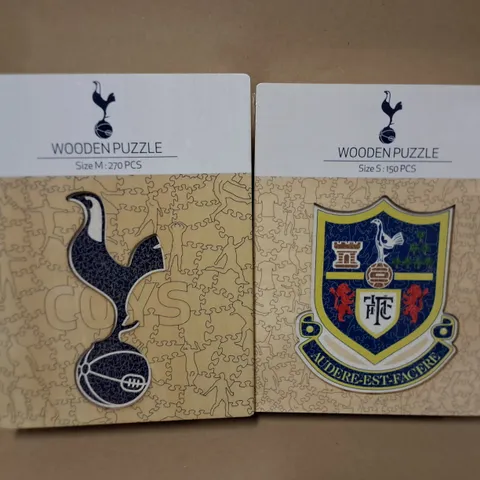 LOT OF 2 SEALED TOTTENHAM HOTSPUR WOODEN PUZZLES 
