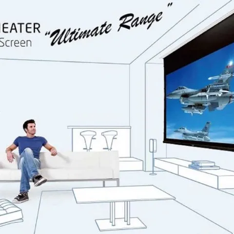 SAPPHIRE SETC240WSF-ATR (106" IN CEILING TAB TENSIONED - IR REMOTE - 16:9) (SOC) 106" IN CEILING TAB TENSIONED PROJECTOR SCREEN - IR REMOTE - 16:9