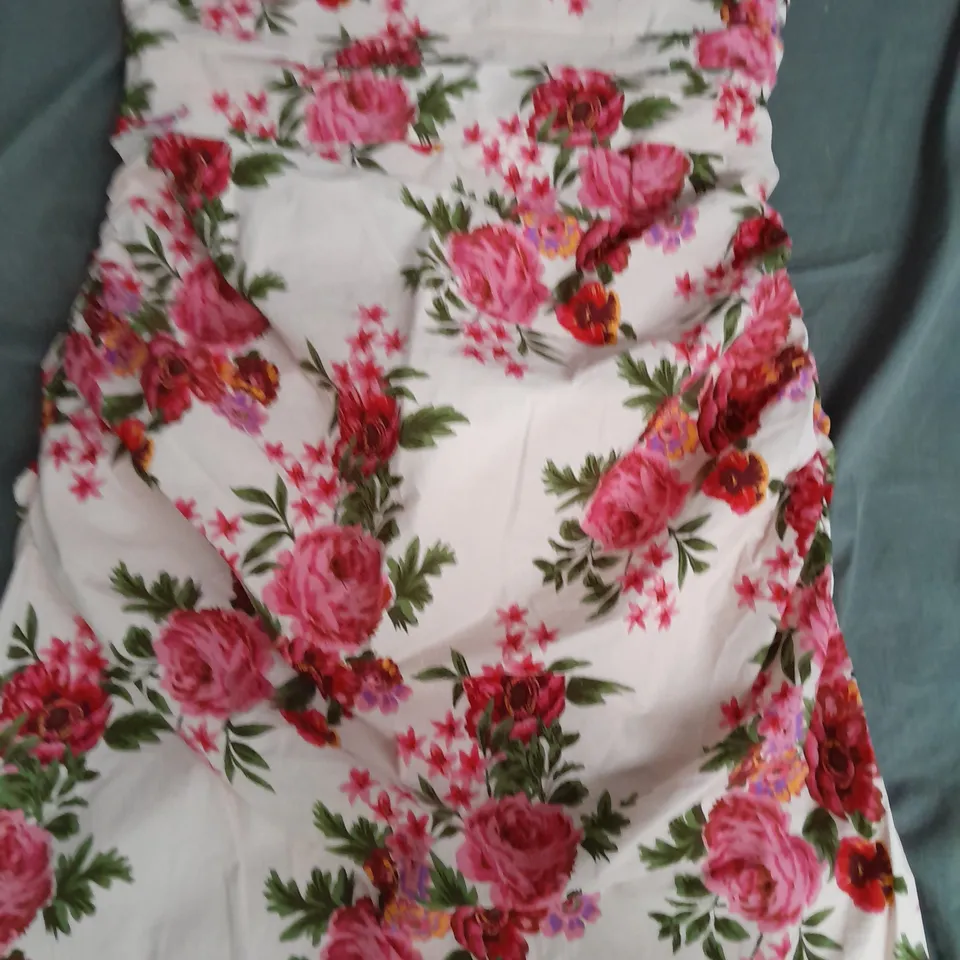 ANTHROPOLOGIE SLEEVELESS EVENING DRESS PINK COMBO SIZE LARGE