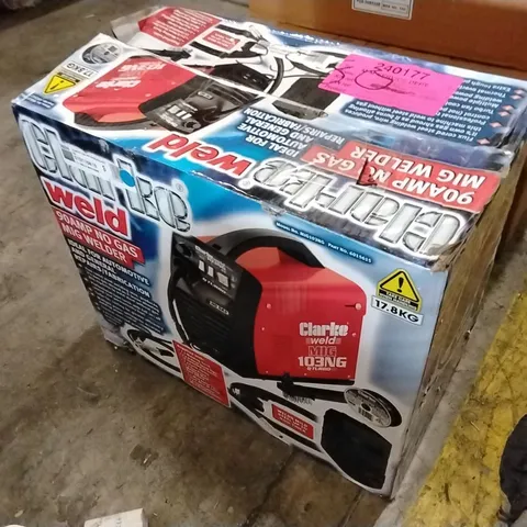 BOXED CLARKE MIG103NG 90A NO GAS MIG WELDER