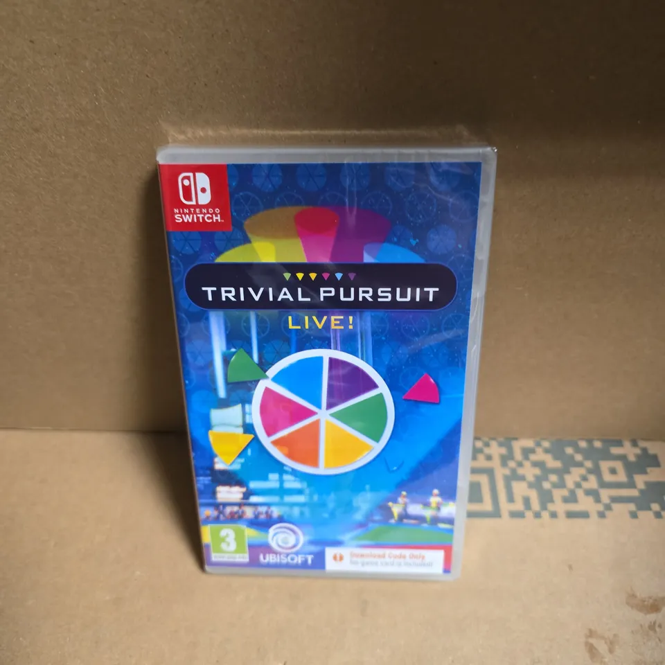 SEALED NINTENDO SWITCH GAME TRIVIAL PURSUIT LIVE - DOWNLOAD CODE ONLY