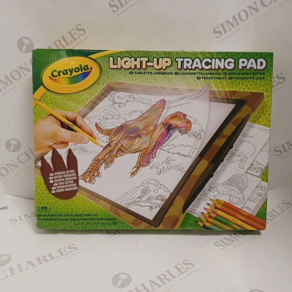 BOXED CRAYOLA DINOSAUR LIGHT-UP TRACING PAD RRP £26.99