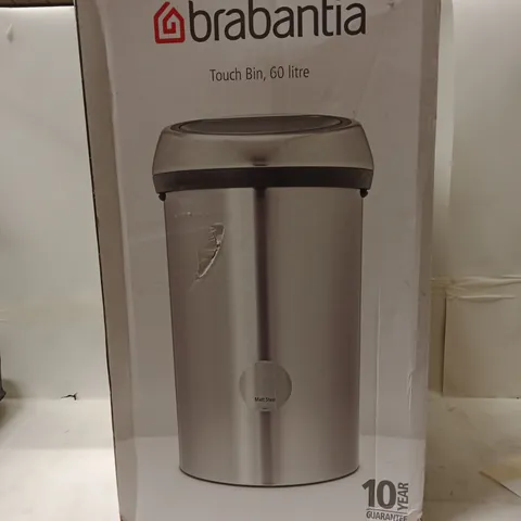 BRABANTIA TOUCH BIN 60 LITRE – STAINLESS STEEL (BOXED)