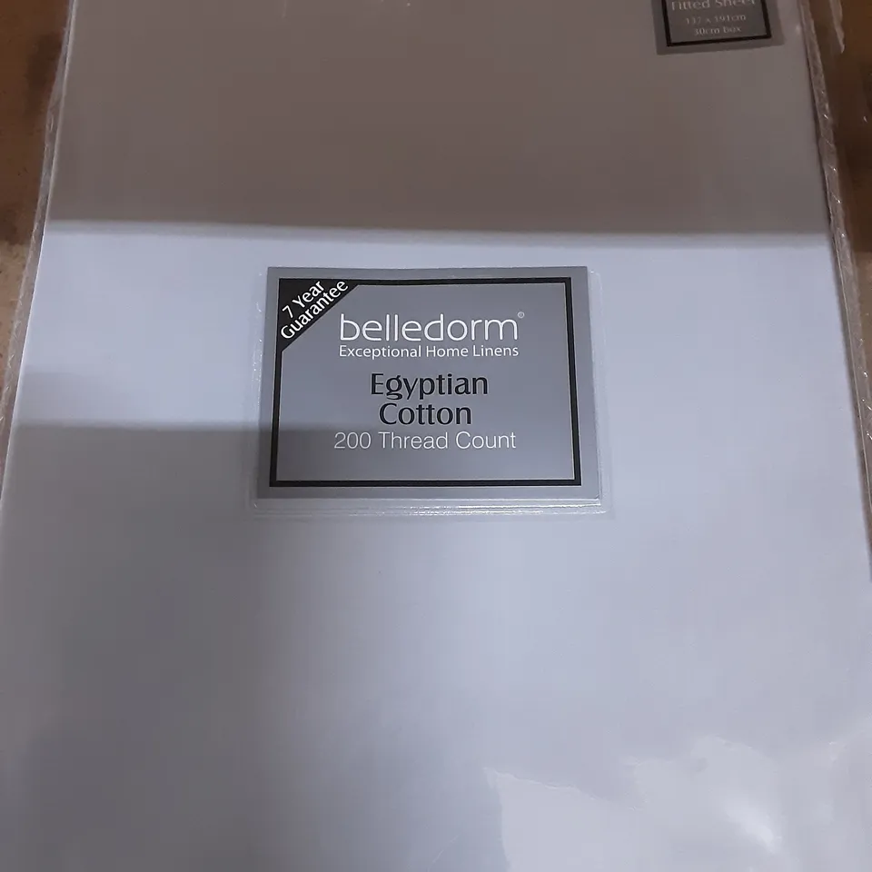 200TC EGYPTIAN-QUALITY COTTON FITTED SHEET DOUBLE COLOUR: OCEAN