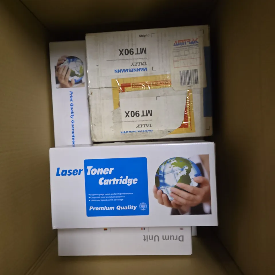 APPROXIMATELY 10 ASSORTED BOXED LASER TONER CARTRIDGES IN VARIOUS MODELS 
