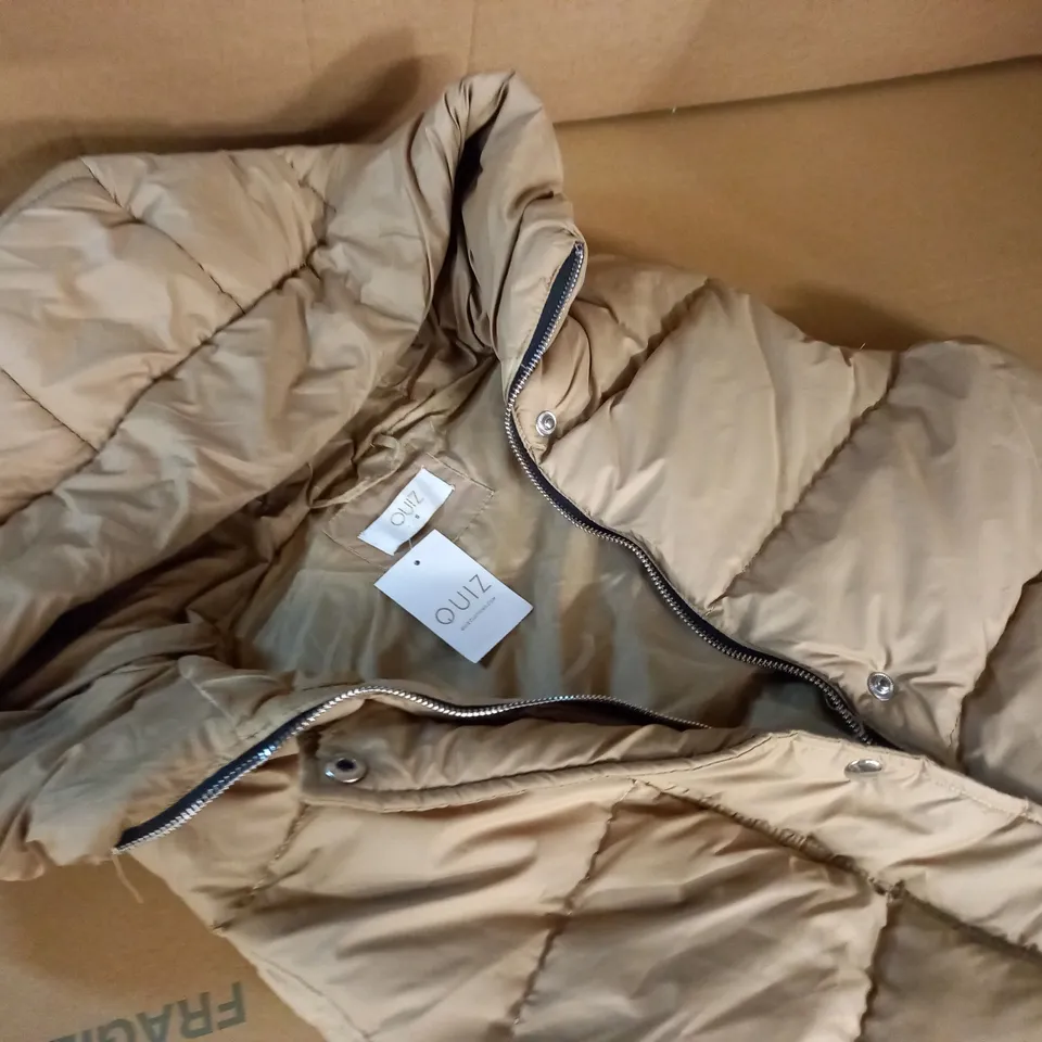 QUIZ LONGLINE PADDED GILET - S