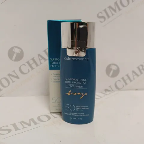 BOXED COLORESCIENCE SUNFORGETTABLE TOTAL FACE SHIELD BRONZE SPF50 - 55ML