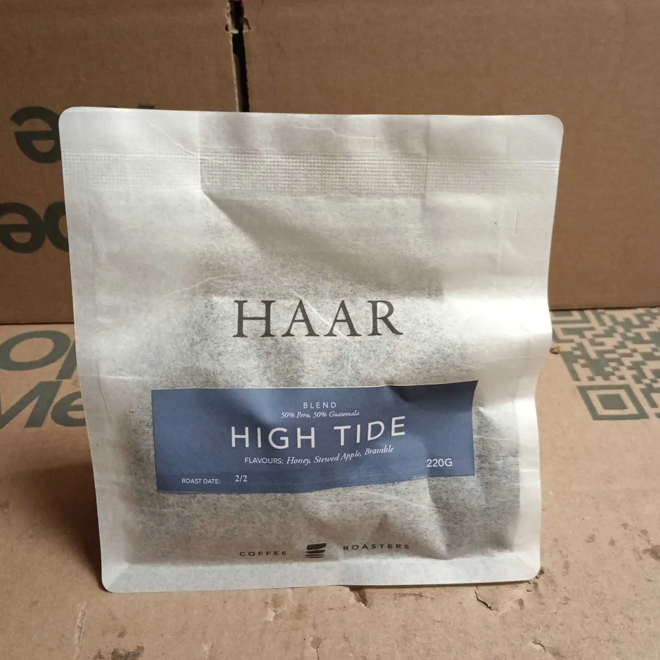 APPROXIMATELY 8 SEALED HAAR HIGH TIDE HONEY & APPLE COFFEE - 220G