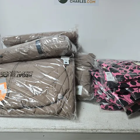 BOX OF APPROXIMATELY 20 ASSORTED BRAND NEW REGATTA CLOTHING ITEMS IN VARIOUS STYLES, COLOURS AND SIZES